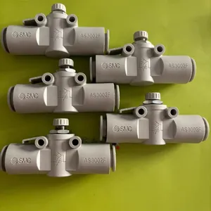 100% Original SMC Speed Controller AS3002F-09/10/10A Flow Limiting Valve, Regulating Valve, Throttle Valve thumbnail-5