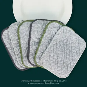 Embossed Bubble Silver Wire Dishwashing Cleaning Cloths thumbnail-2