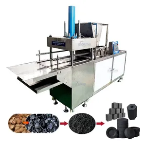 Automatic Sawdust Charcoal Production Line Biomass Wood Waste Briquette Carbonization Line for BBQ Hookah Charcoal Making EPC thumbnail-1