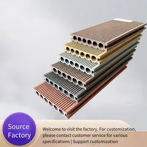 Second-generation Co-extruded Wood-plastic Flooring for Outdoor Patios and Gardens, Waterproof Ecological Wood-plastic Panels thumbnail-1