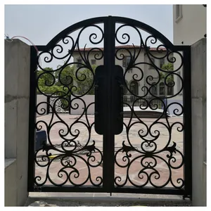 Metal Gate Wrought Iron Gates Aluminum Gate Design For Home thumbnail-3