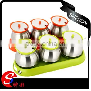 High Quality Stainless Steel Plastic Spice Bottle Spice Container thumbnail-1