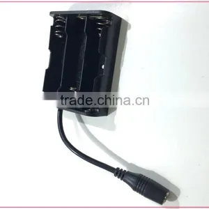 3.7V 18650 3 Poles Battery Holder 5.5x2.5 Female DC Plug 22AWG Cable Assembly thumbnail-2