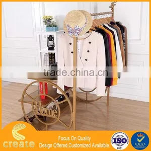 Clothing Display Stand for Your Boutique With Build in Shelf,metal Clothes Rack thumbnail-4