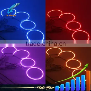 Rgb Changing Color Angel Eyes Headlights for Ford f Ocus 08 thumbnail-1