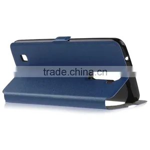 Magnetic Buckle Window View Phone Stand Holder Flip Leather Case Cover for LG G2 thumbnail-6
