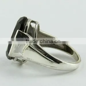 Classy Smoky Quartz Ring, Gemstone Silver Jewellery, Fine Silver Jewellery thumbnail-4