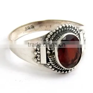 Beautiful Romantic Life Garnet 925 Sterling Silver Ring thumbnail-1