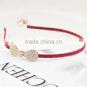 Lady Hairband Headband Hair Accessory Knotbow Crystal Metal Hair Band thumbnail-4