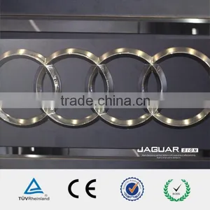 Custom ABS and Brushed Aluminum 3D Chrome Metal Auto Emblems Car Logo thumbnail-3
