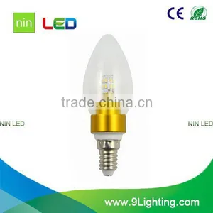 China Latest Glass Shape Led Candle Light Bulb thumbnail-2
