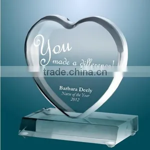 2016 New Design Heart Shaped Professional Acrylic Trophy thumbnail-1