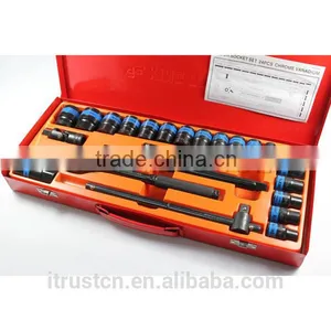 24PCS 1/2" Metal Box Socket Set 4024AAM GS KING TOOLS Made in China Quality Choice thumbnail-1