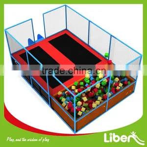 Small Kids Jump Bed With Foam Pit Trampoline Rectangular Sport Play Trampoline Park thumbnail-2