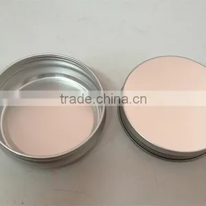 Aluminum Cosmetic Jar Container Pink / White Screw Thread thumbnail-4