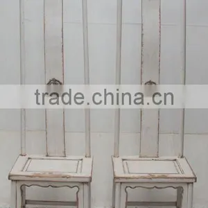 White Antique High Chair thumbnail-1