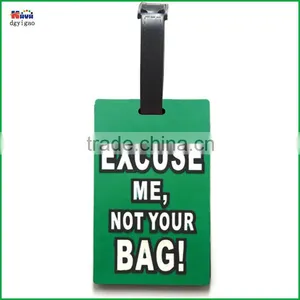 Funny PVC Luggage Tag Wholesale, Plastic Luggage Tag Customized Logo thumbnail-2