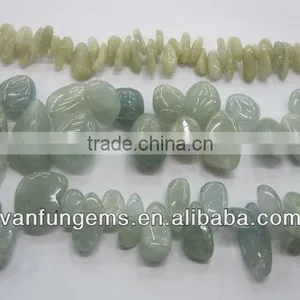 High Quality Direct Factory Price Loose Aquamarine Gemstones Irregular Shape and Round Shape Beads thumbnail-1