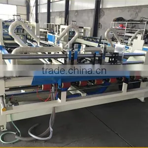 High Speed Corrugated Cardboard Folding Gluing Making Machine thumbnail-2