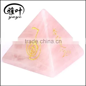 Wholesale Fengshui Crystal Pyramid Reiki Chakra Healing Rose Quartz Pyramids Supplier's Choice thumbnail-2