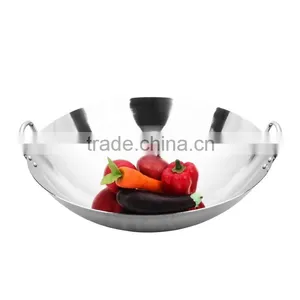 Hot China Product Commercial Big Stainless Steel Wok Wholesale Quality Choice thumbnail-4