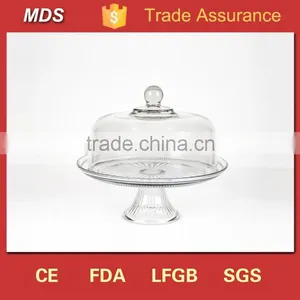 Home Gifts Handmade Clear Glass Dome Cake Cover thumbnail-2