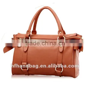 Coral Red Summer Fashion Trend Featured Major Suit Shoulder Leather Handbag thumbnail-1