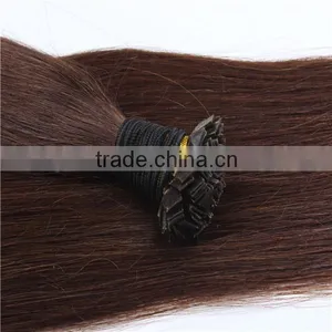 100% Virgin Brazilian Remy Human Asian U/I/Flat/V Tip Keratin Hair Extensions Factory Price thumbnail-1