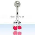 Cherries Theme Navel Ring thumbnail-1