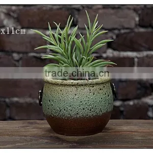 Pottery Graden Pot With Ear thumbnail-3