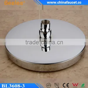 Beelee Round Brass Shower Rubber Nozzle Filtered High Flow Shower Head thumbnail-2