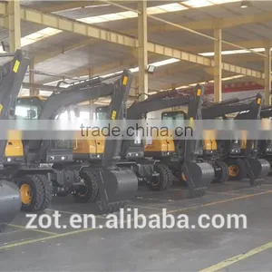 SDLG Made 6tons Wheel Excavator ZE906W Cheap for Exporting thumbnail-1