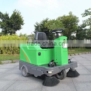 Rechargeable Mini Road Sweeper Road Sweeping Vehicle DQS12 thumbnail-1