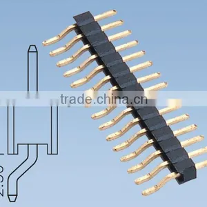 1.27mm Pin Header Single Row Horizontal SMT H=2.5 thumbnail-1