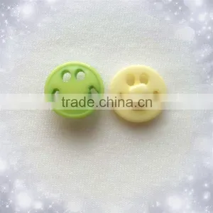 Fancy Smiling Face Buttons Resin Button Printing Polyester Resin Button thumbnail-1