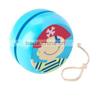 Fashion Blue Wooden Yoyo, Customized Wooden Yoyo, Children Wooden Toys thumbnail-1