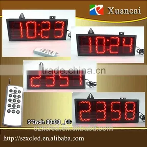 Remote Control Set +ON/OFF 88:88 or 88:88:88 Digits Count Down/UP Timer Digital Clock 7 Segment Bars LED Display thumbnail-2