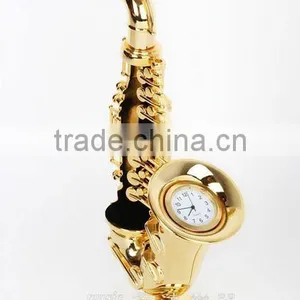 Gold and Copper Material Maked Gild Mini Soprano Saxophone thumbnail-3