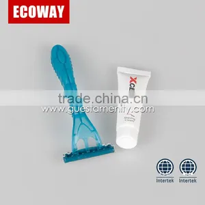 Hotel Disposable Shaving Razor With Shaving Cream Double Edge Razor for Men thumbnail-3