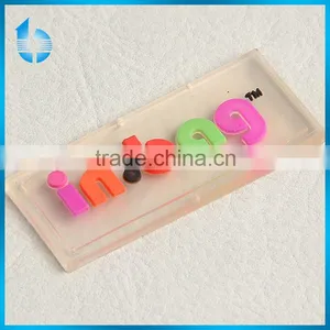 Soft PVC Rubber Custom T-shirt Rubber Labels Rubber Tags Forbags thumbnail-1