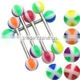 Acrylic Body Piercing Jewelry,UV Acrylic Eyebrow Ring thumbnail-1