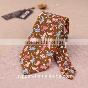 New Fashion High Quality Custom Print Cotton Skinny Neck Tie 2015 thumbnail-3
