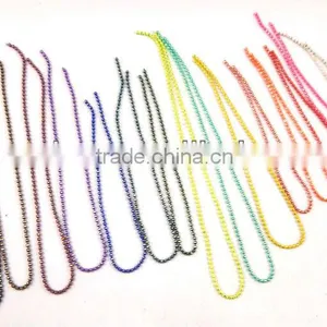 Wholesale 1.2DC Faceted Brass Ball Chain in Different Colours thumbnail-1