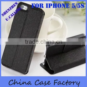 High Quality Flip Leather Case Cover For IPhone 5&5S With Multi Colors thumbnail-1