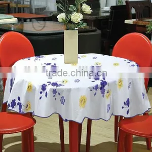 Maufacturer for Beautiful Round Flower Printed Vinyl Table Cloth thumbnail-3