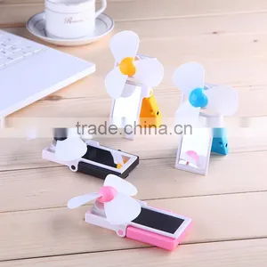 Lovely Unique Foldable USB and Battery Use Mini Mirror Fan For Women thumbnail-5