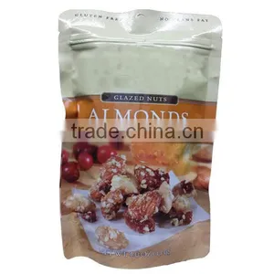 Aluminum Foil Stand up Zipper Pouch Almonds Snack Packaging Bag thumbnail-1