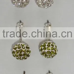 Fashion Earring With a Stone Ball thumbnail-1