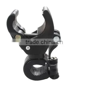 Universal Bicycle Bike LED Torch Front Light Flashlight Mount Bracket Holder New thumbnail-1