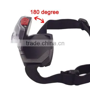 T03 1red Led + 2 LED Plastic Headlight Waterproof Outdoor Camping Head Torch 3*AAA Battery Led Headlamp thumbnail-4